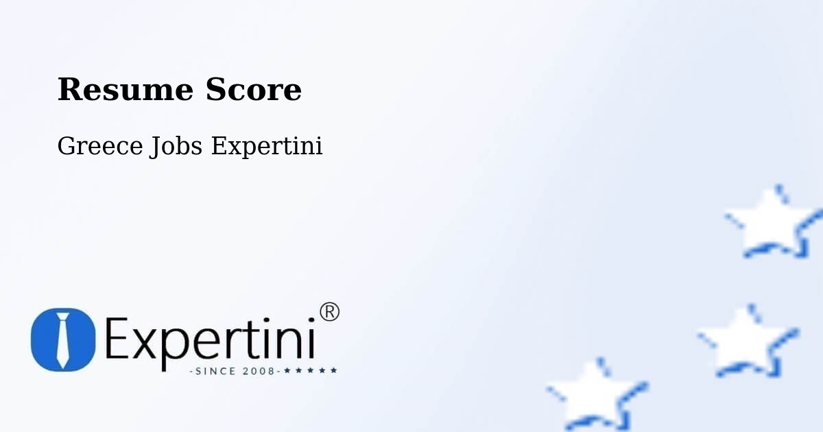 Resume Score & Job Description Match Tool – Koryfí - Greece Jobs Expertini